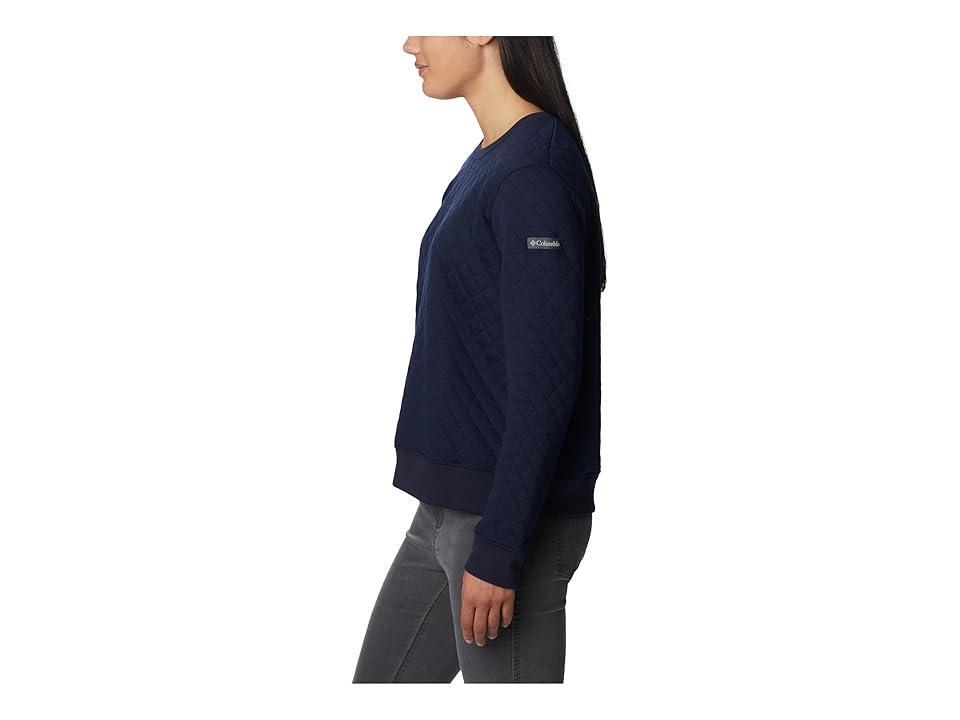 Columbia Lodge Quilted Crew (Dark Nocturnal) Women's Clothing Product Image
