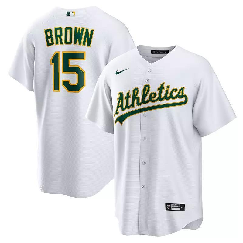 Men's Nike Seth Brown White Oakland Athletics Home Replica Jersey, Size: 2XL Product Image