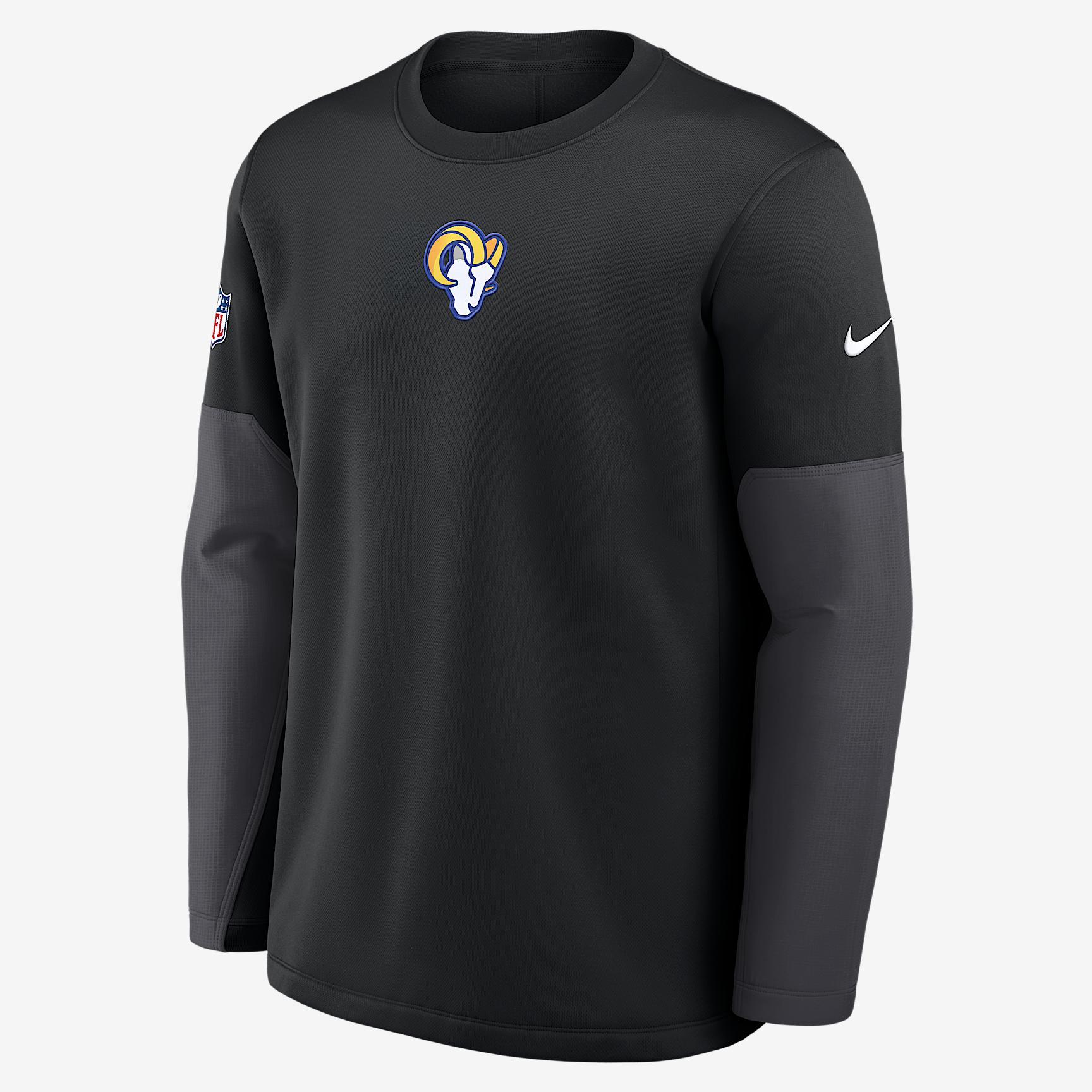 Los Angeles Rams Scripted To Win Sideline Coach Men's Nike Therma-FIT NFL Long-Sleeve T-Shirt Product Image