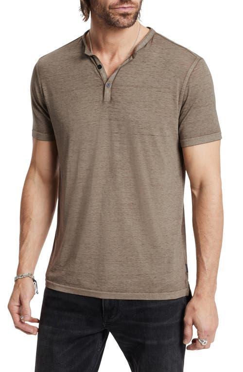 John Varvatos Duke Henley (Spruce) Men's Clothing Product Image
