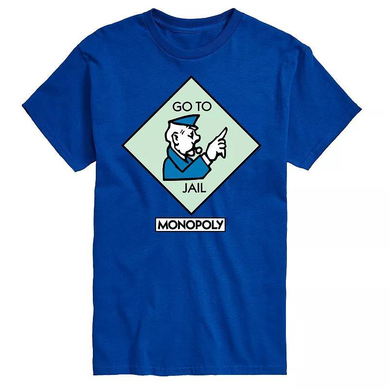 Mens Monopoly Go To Jail Square Graphic Tee Product Image