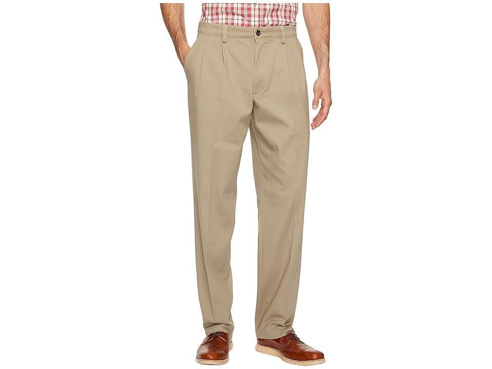 Mens Dockers Stretch Easy Classic-Fit Pleated Pants Green Product Image