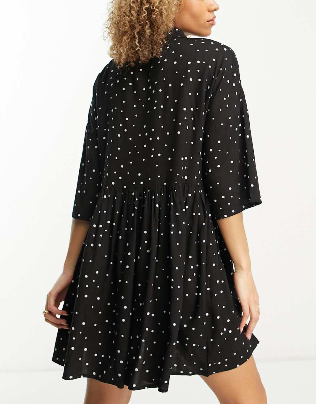 Esmee Exclusive oversized shirt mini summer dress Product Image