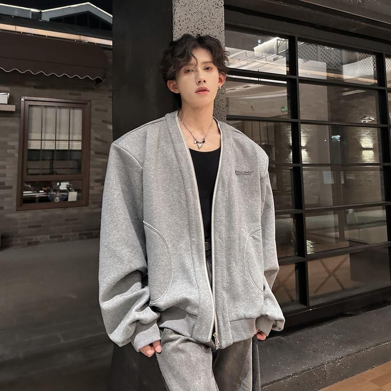 Plain Zip Jacket Product Image