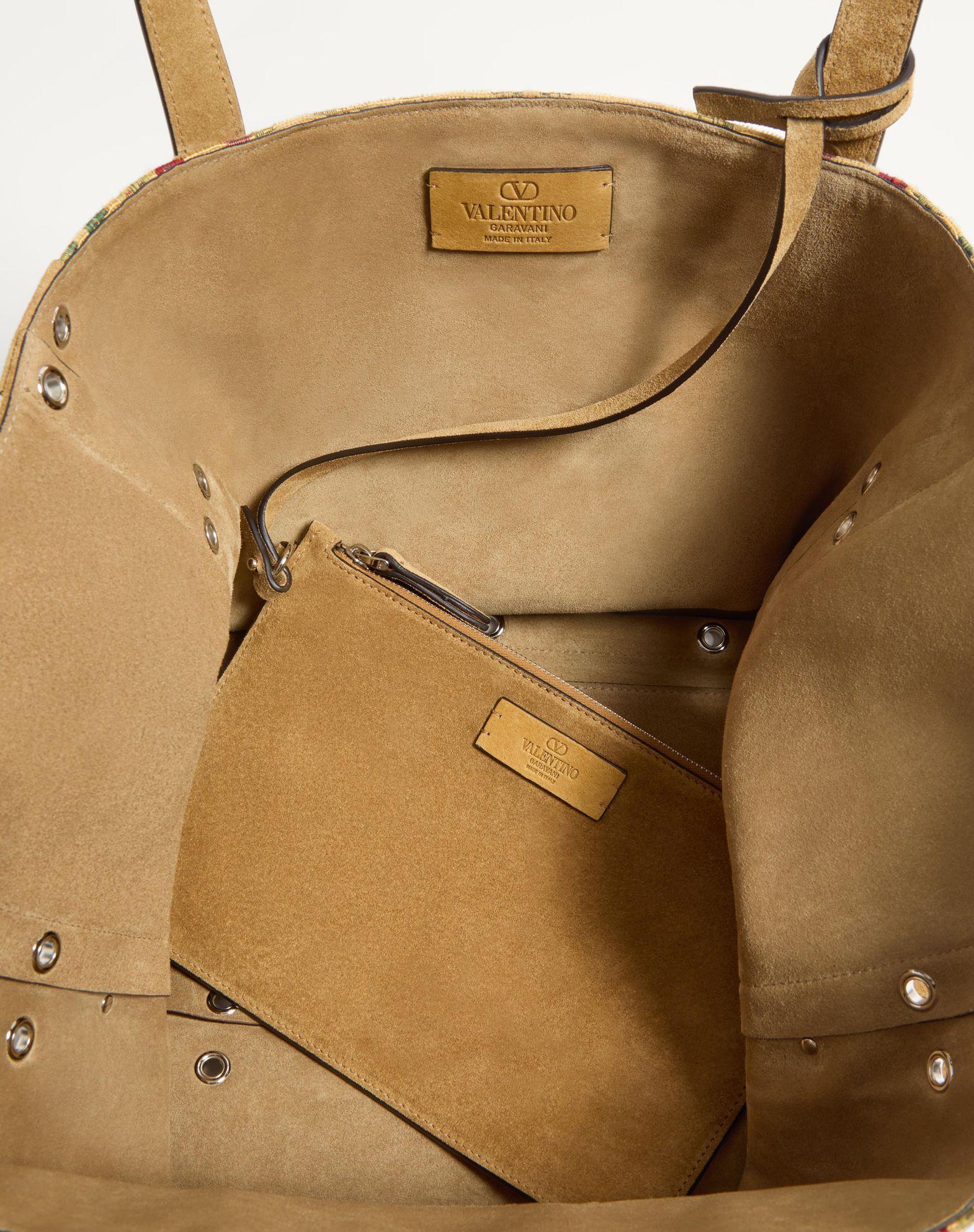 Valentino Garavani Nellcôte Medium Shopping Bag In Jacquard Fabric Product Image