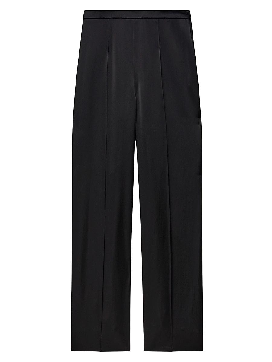 Womens Mid-Rise Pintuck Trousers Product Image