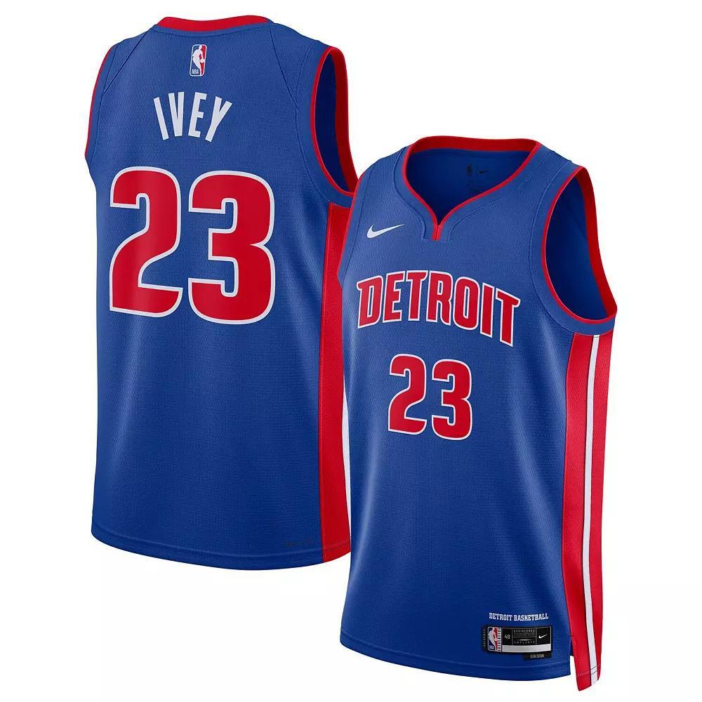 Unisex Nike Jaden Ivey Blue Detroit Pistons 2022 NBA Draft First Round Pick Swingman Jersey - Icon Edition, Adult Unisex, Size: Large, Pis Blue Product Image