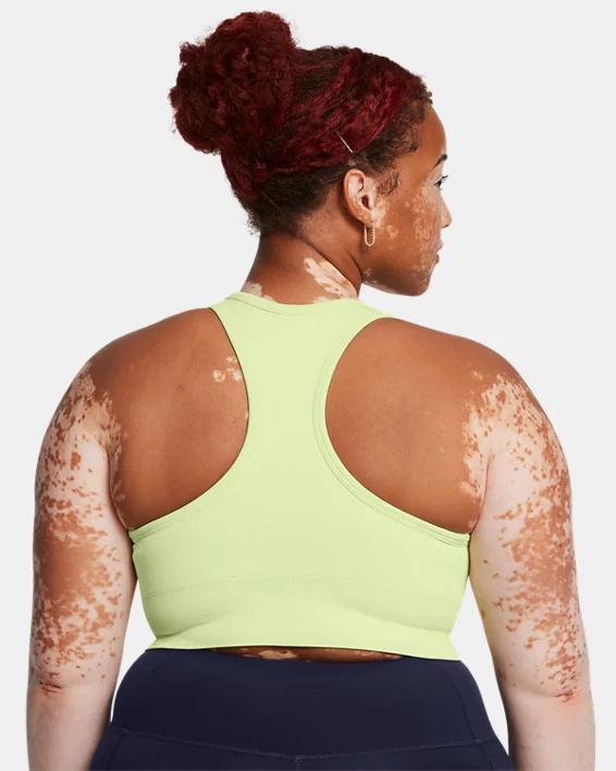 Women's Under Armour Vanish Seamless Medium-Impact Mid Sports Bra, Size: XS, White Product Image
