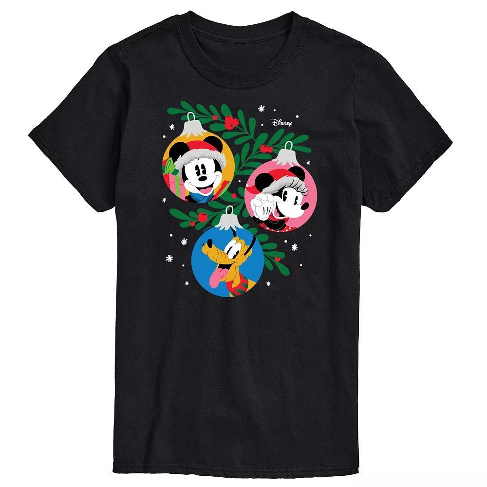 Disney's Mickey Mouse & Friends Men's Ornaments Graphic Tee, Size: Small, Black Product Image