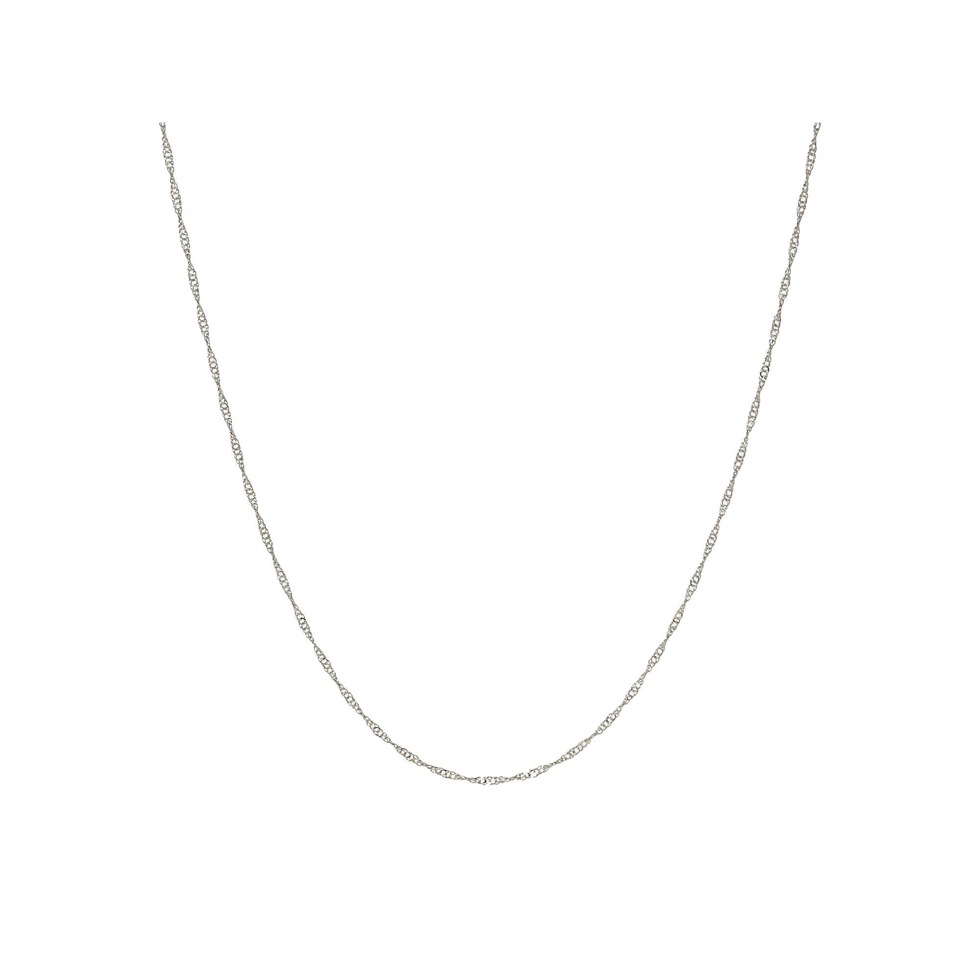 1928 Silver Tone Twisted Design Chain, Women's, Gray Product Image
