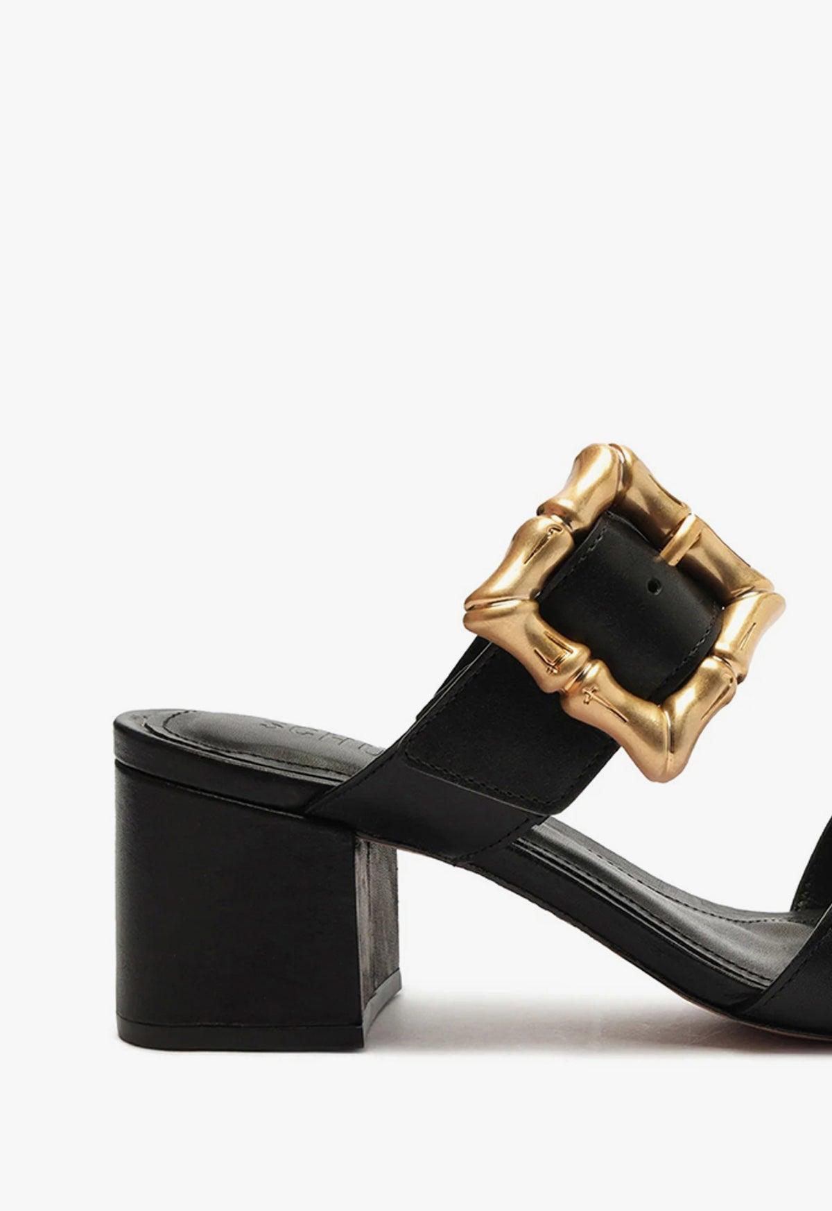 Enola Mid Block Leather Sandal Product Image