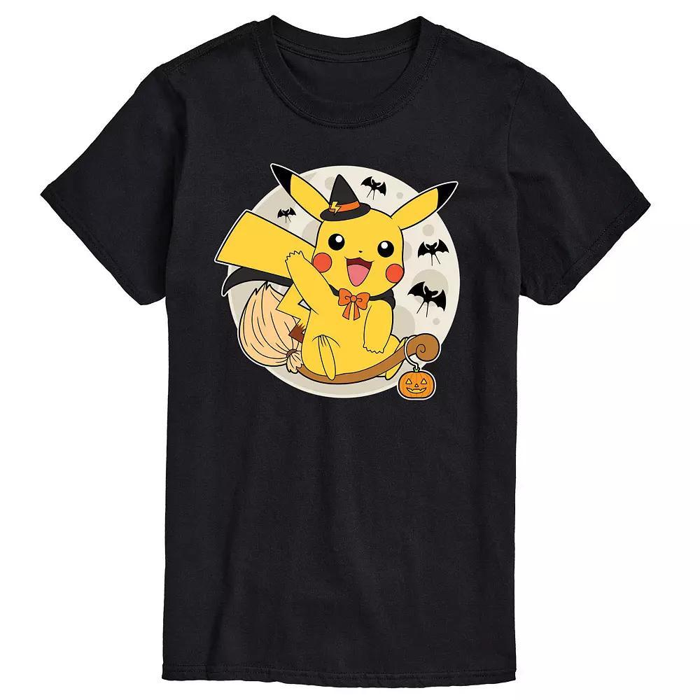 Mens Pokemon Pikachu Moon Witch Graphic Tee Product Image
