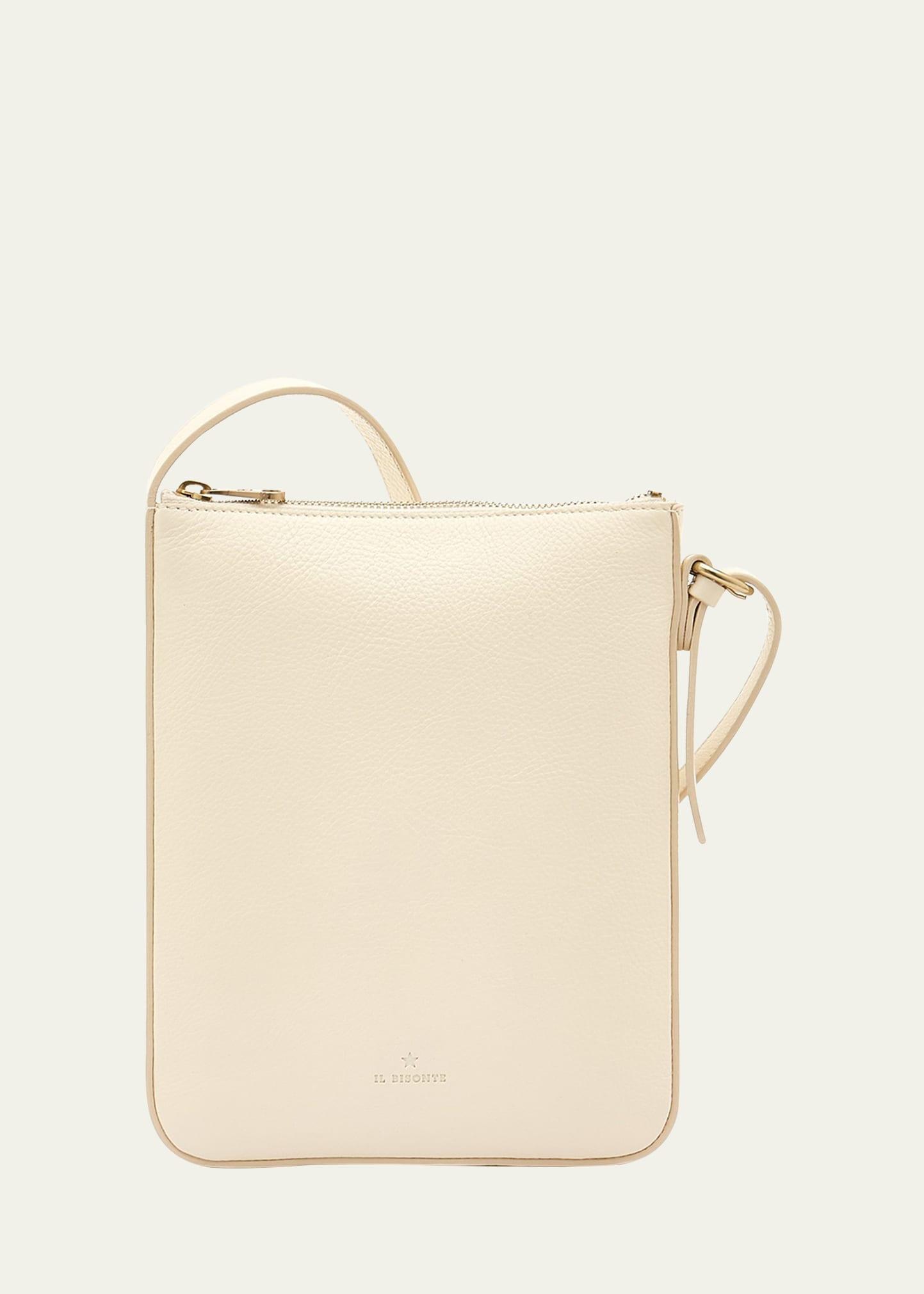 Flat Vachetta Leather Crossbody Bag Product Image