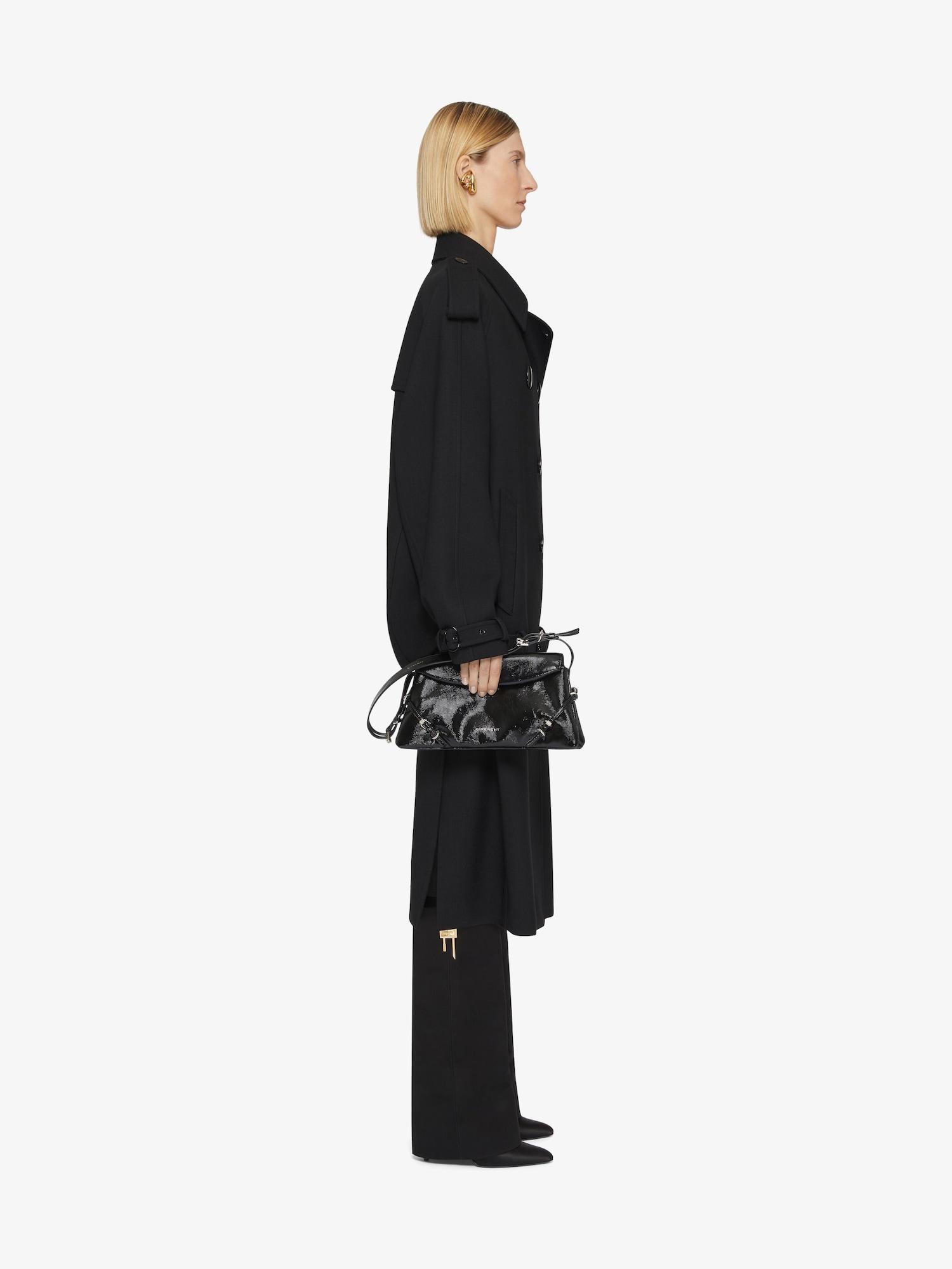 Oversized trench-coat in wool Product Image