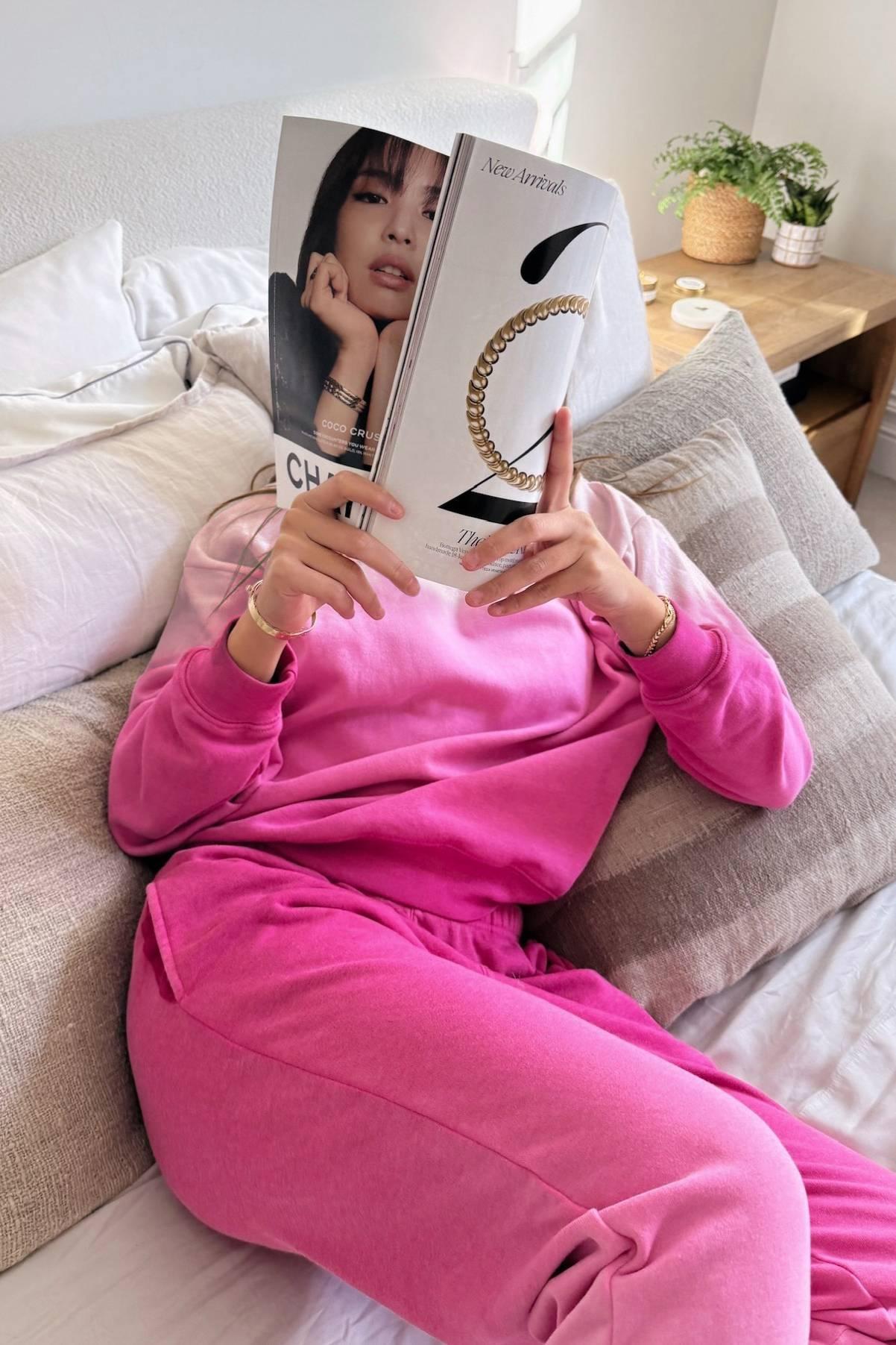 Isabella Sweatpant Pink Ombre Product Image