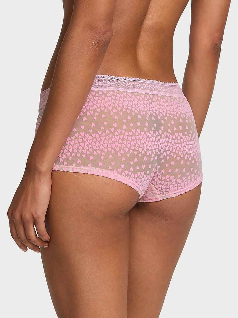 Logo Flocked Hearts Shortie Panty Product Image