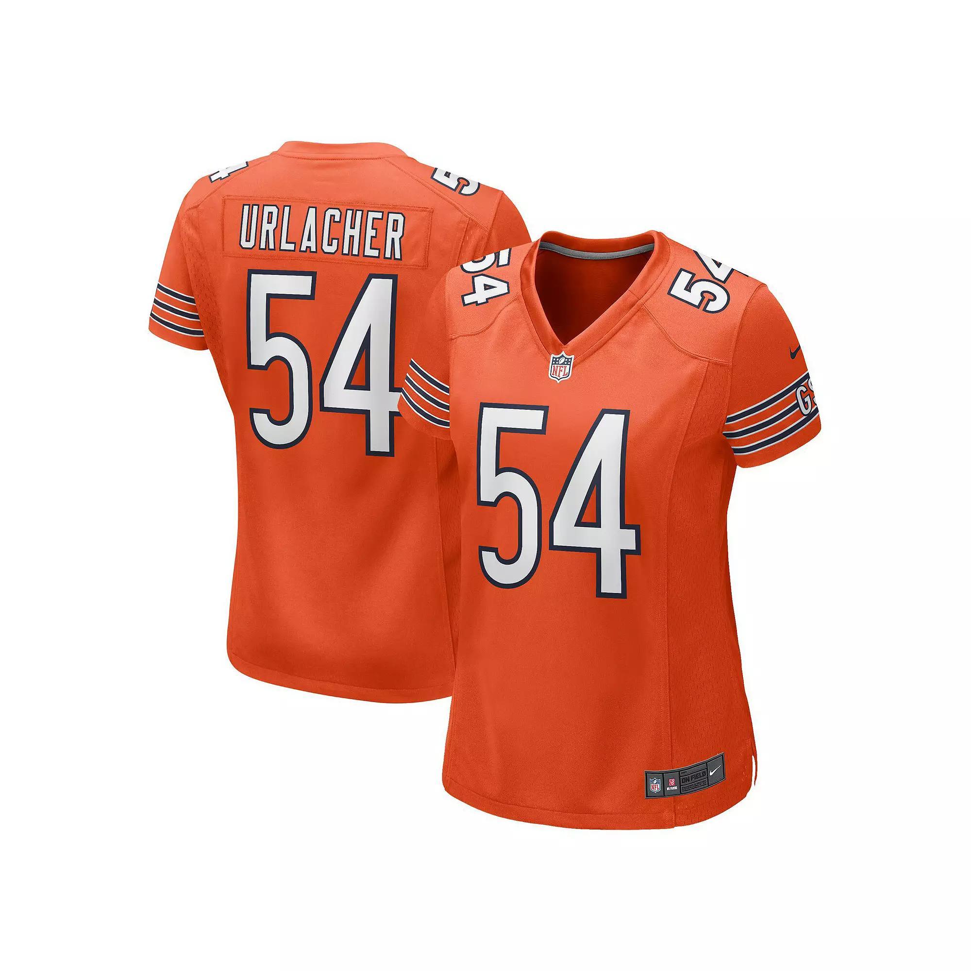 Women's Nike Brian Urlacher Orange Chicago Bears Retired Player Jersey, Size: 2XL Product Image