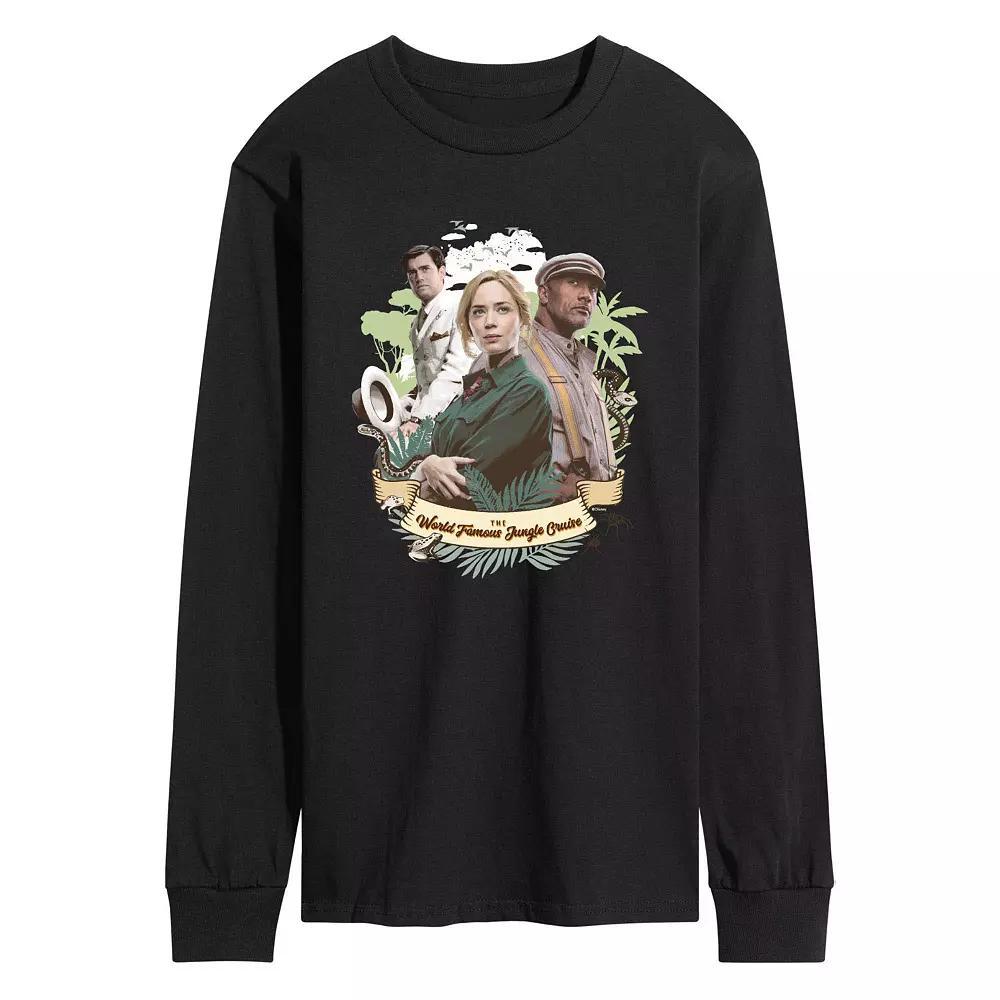 Disneys Jungle Cruise Mens Poster Long Sleeve Graphic Tee Product Image
