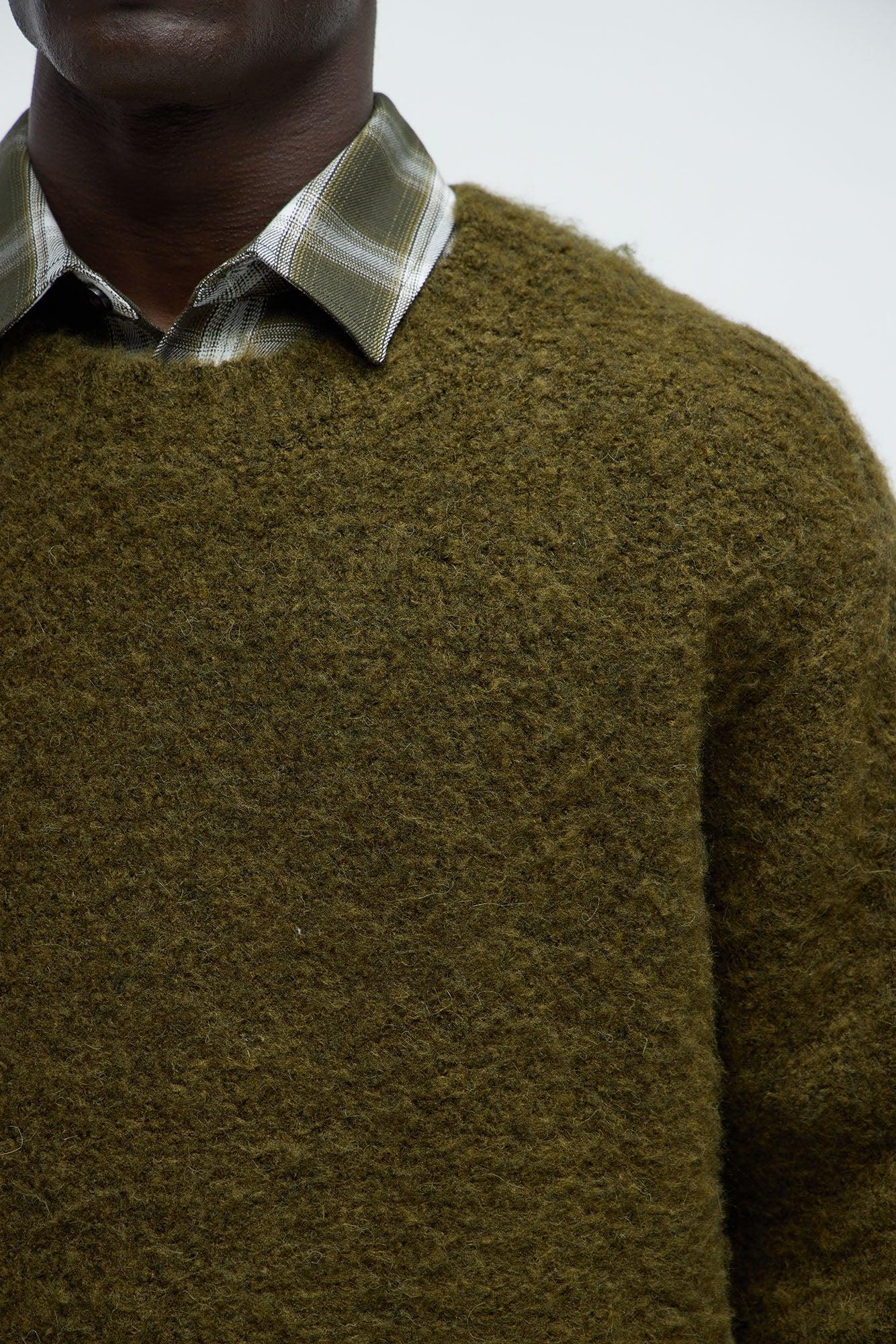 Always Here Crewneck Sweater - Olive Product Image