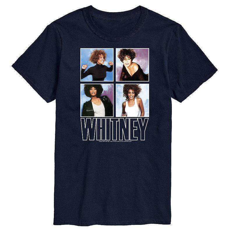 Big & Tall Whitney Houston Tee Tee, Mens Blue Product Image