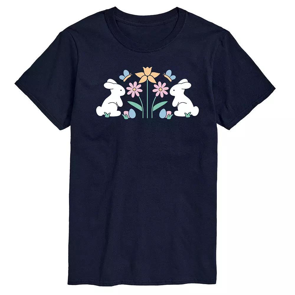 Mens Irish Retro Repeat Graphic Tee Blue Product Image