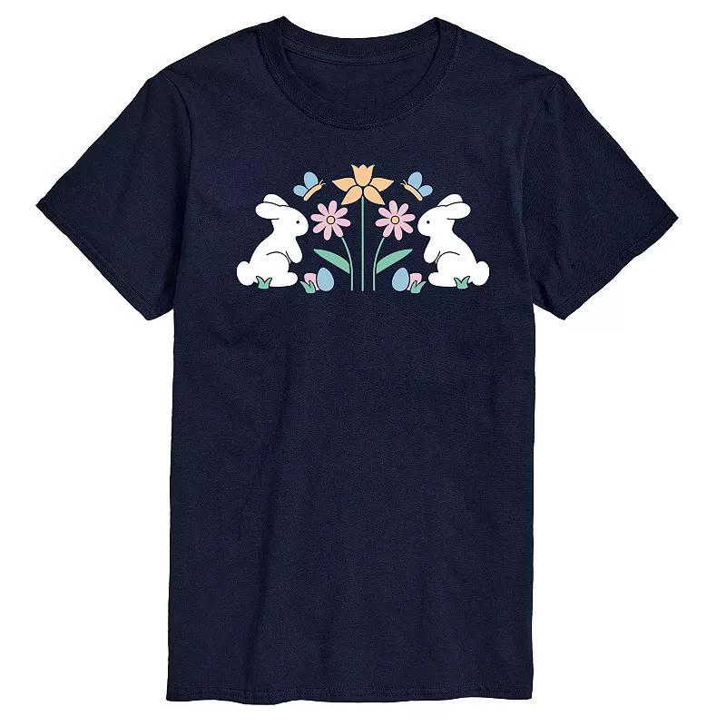 Mens Irish Retro Repeat Graphic Tee Blue Product Image