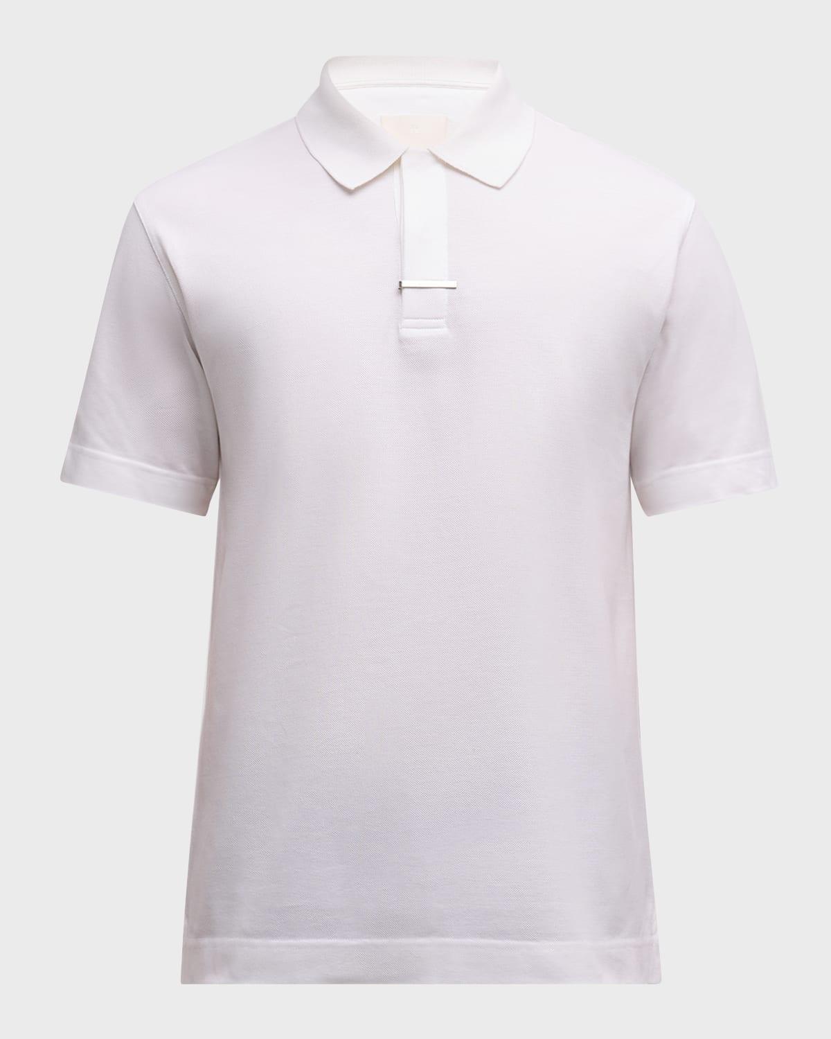 Mens Classic Polo Shirt with Tie Clip Product Image