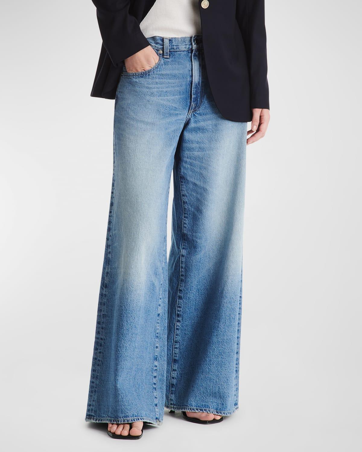 Tiny Dancer Wide-Leg Denim Jeans Product Image
