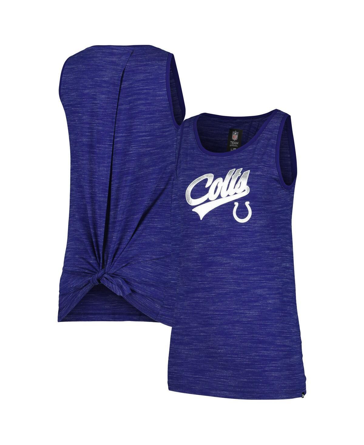 Women's New Era  Royal Indianapolis Colts  Space Dye Active Tank Top, Size: 2XL, Blue Product Image