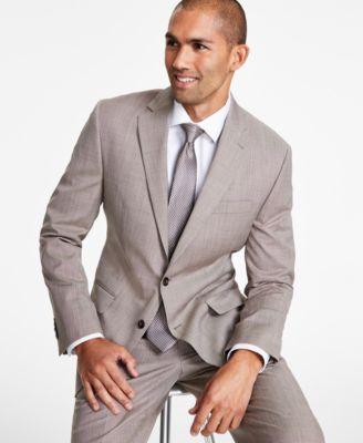 Michael Kors Mens Classic-Fit Stretch Wool-Blend Suit Jacket Product Image