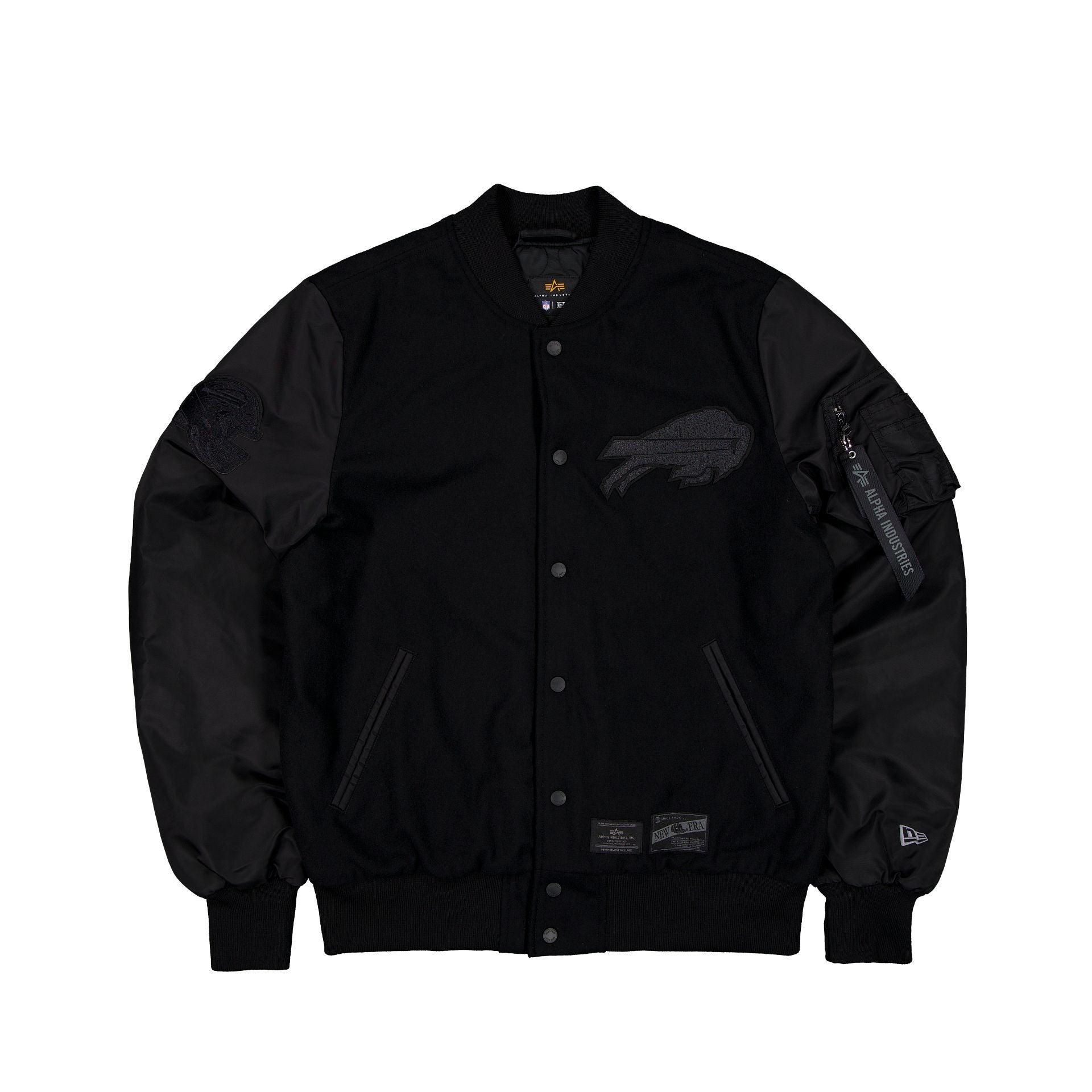 Alpha Industries x San Francisco 49ers MA-1 Wool Varsity Jacket Black Male Product Image