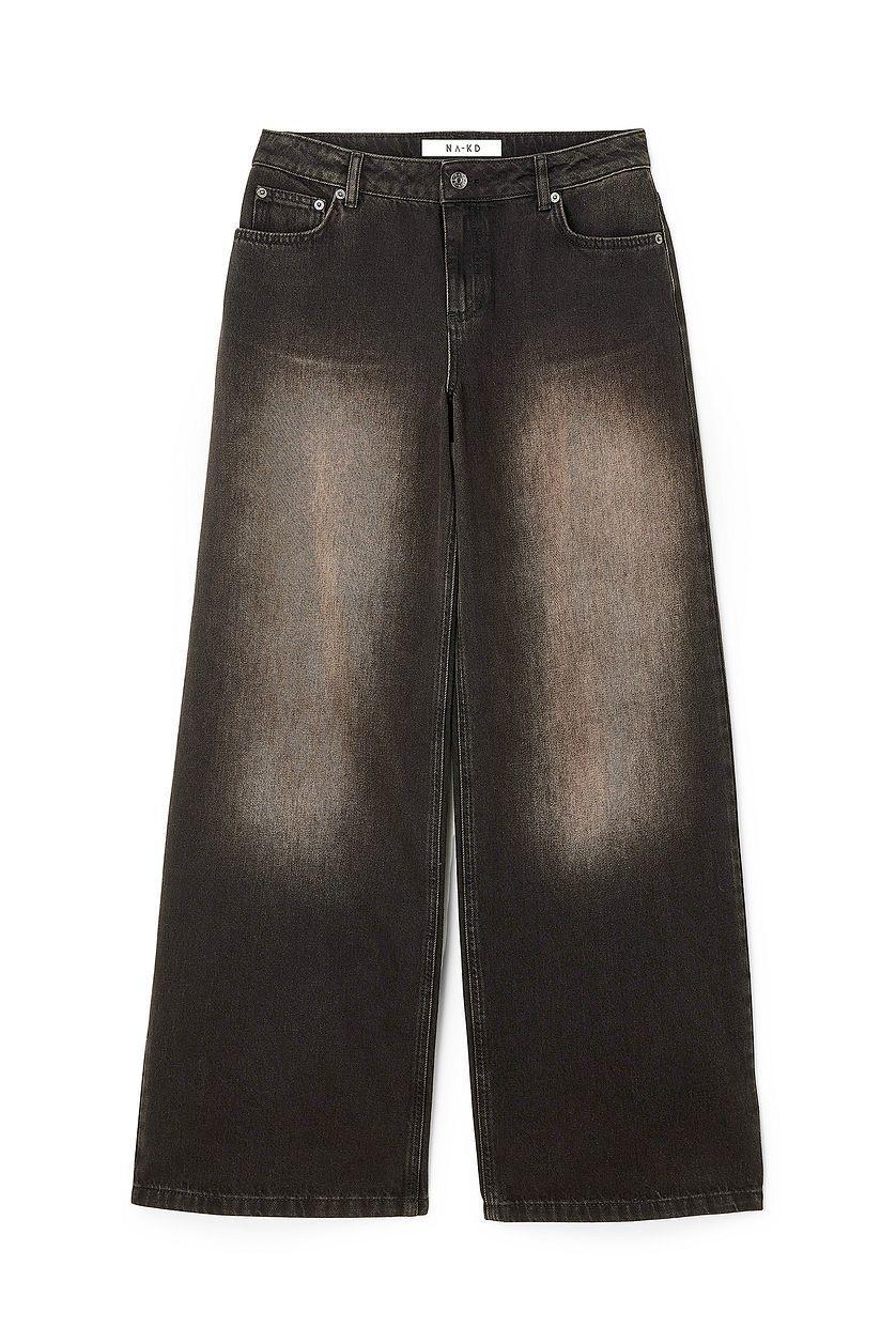 Loose Mid Waist Jeans Product Image