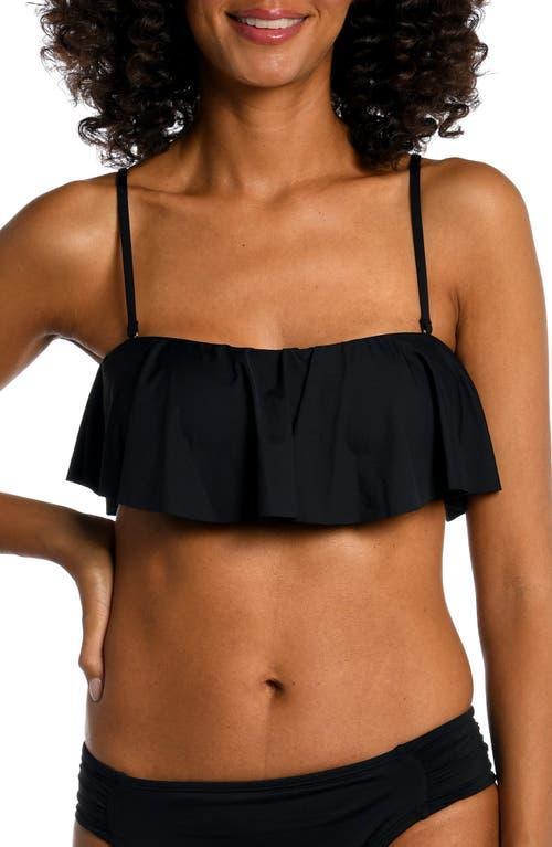 La Blanca Island Goddess Bandeau Ruffle Bra Women's Swimwear Product Image
