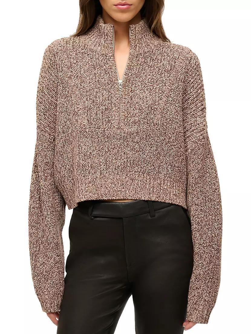 Hampton Cotton-Blend Crop Sweater Product Image