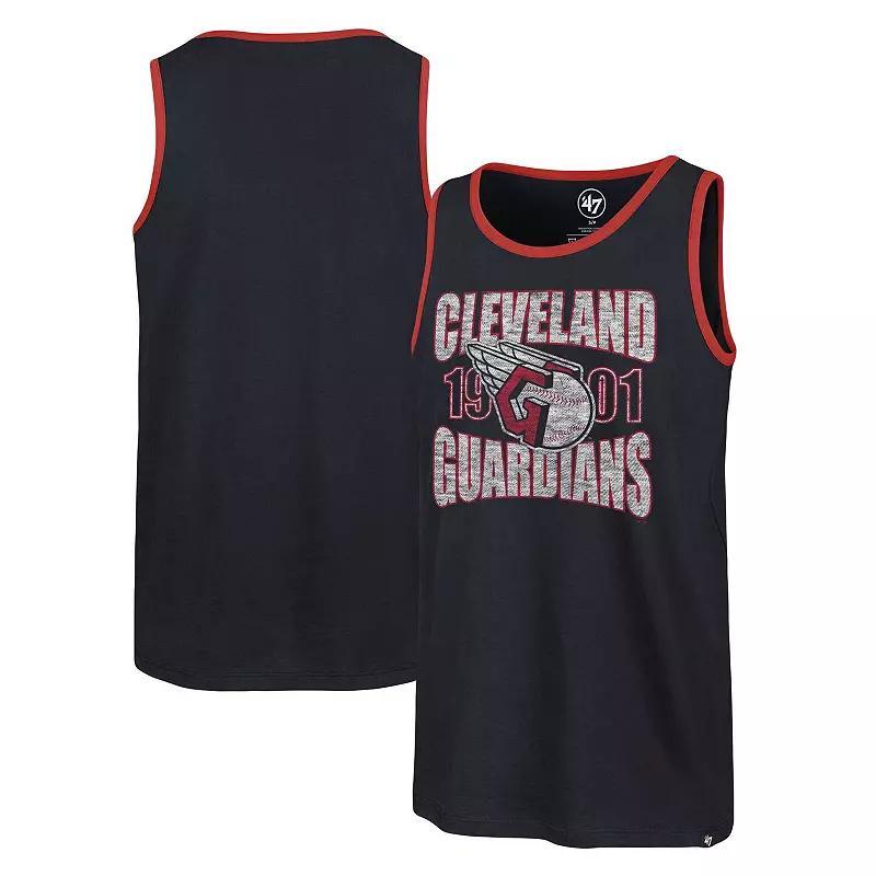 Men's '47 Navy Cleveland Guardians Upload Franklin Tank Top, Size: Small, Grd Blue Product Image