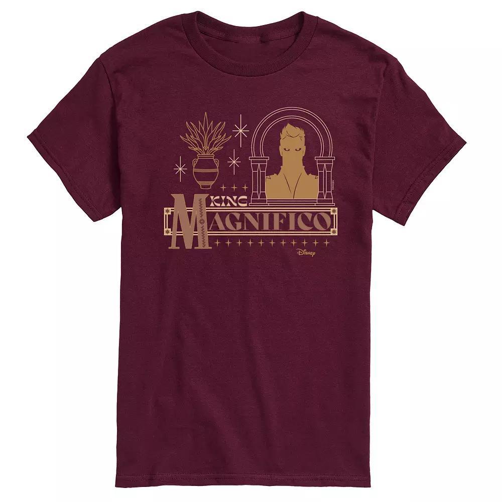 Disneys Wish Big & Tall King Magnifico Badge Graphic Tee, Mens Product Image