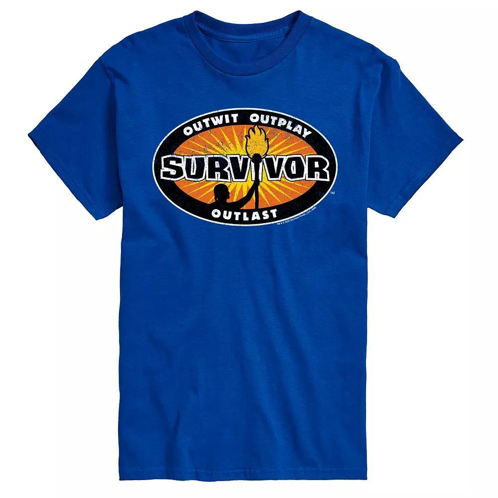 Big & Tall Survivor Logo Badge Graphic Tee, Mens Product Image