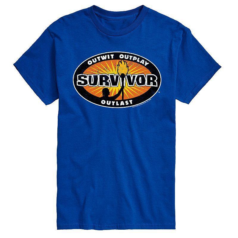 Big & Tall Survivor Logo Badge Graphic Tee, Mens Product Image