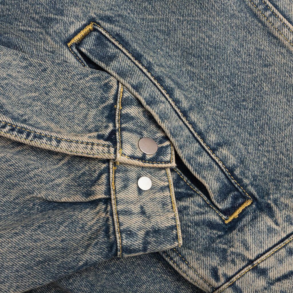 R4 Denim Jacket - Blue Cream Male Product Image