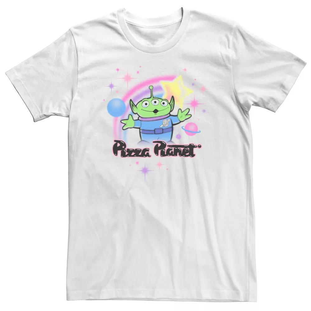 Big & Tall Disney / Pixar Toy Story Alien Pizza Planet Airbrush Tee, Men's, Size: XXL Tall, White Product Image