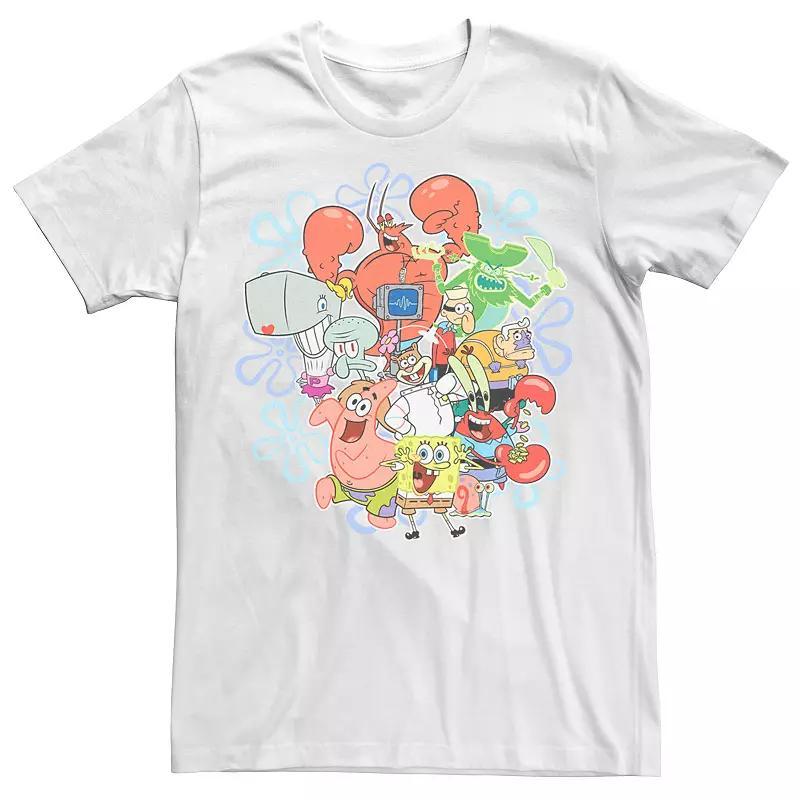 Men's SpongeBob SquarePants All Characters Tee, Size: Medium, White Product Image