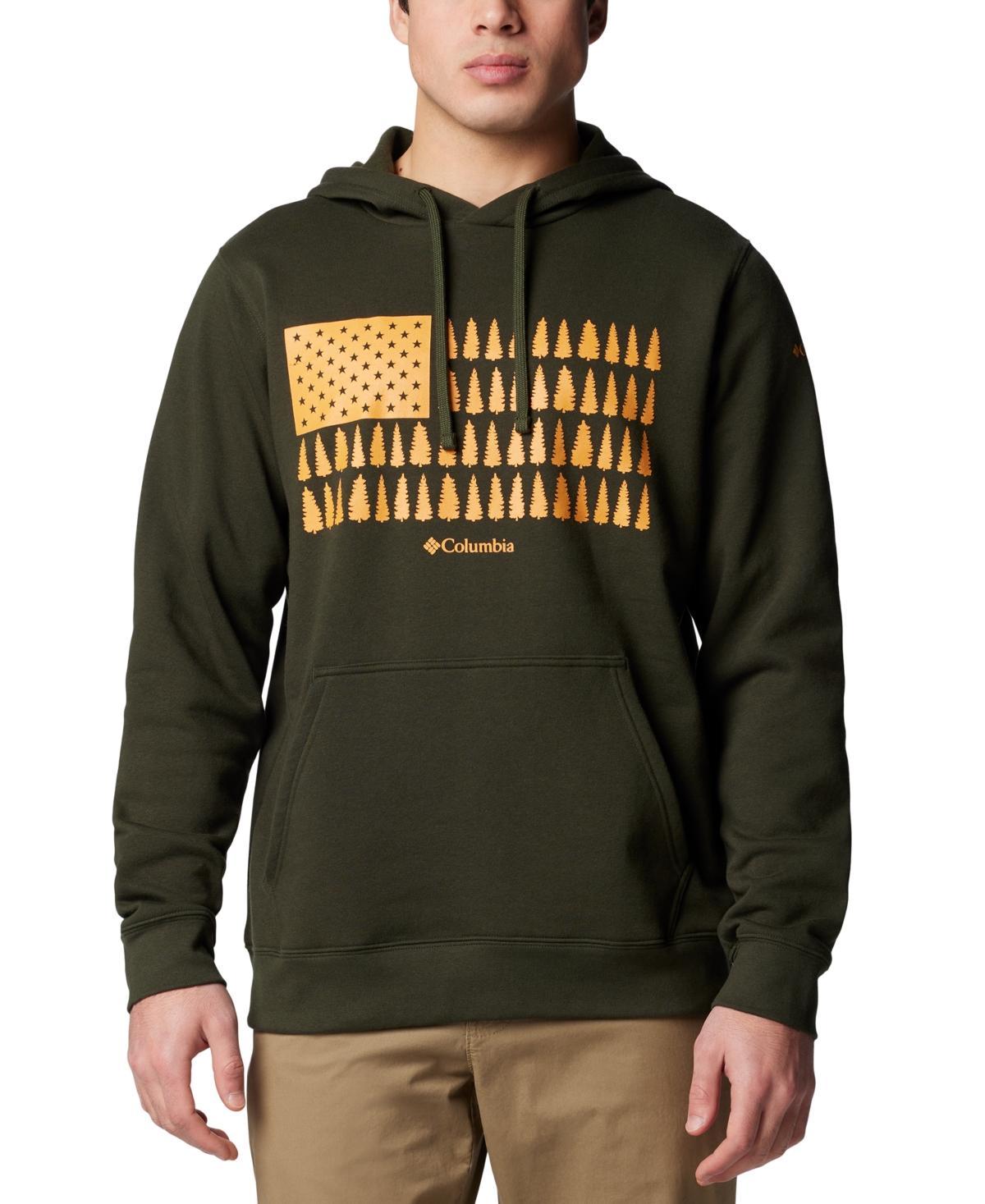 Men's Columbia Trek Graphic Fleece Hoodie, Size: XXL, Delta Tree Product Image
