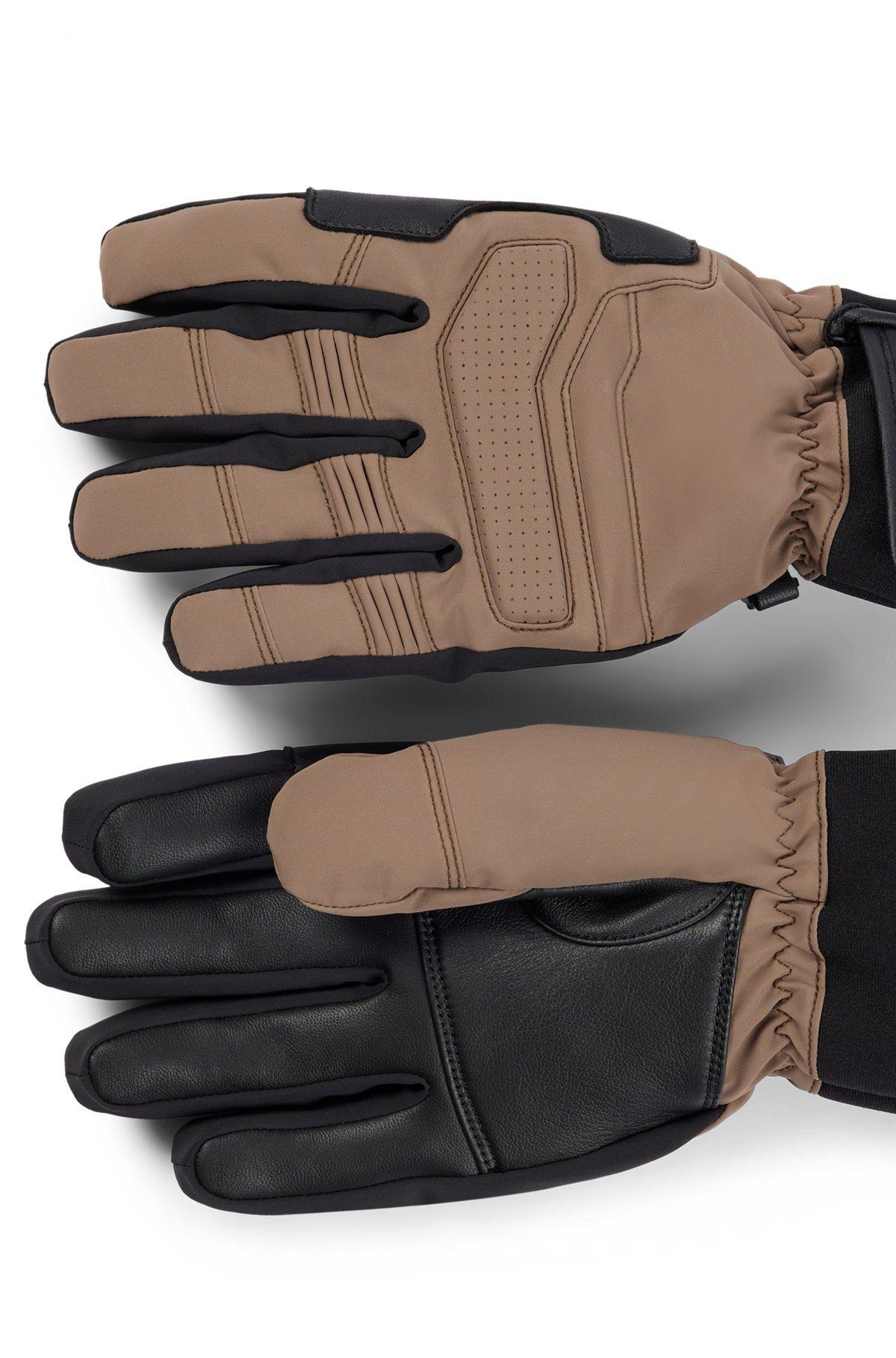 BOSS x Perfect Moment mixed-material ski gloves with leather Product Image