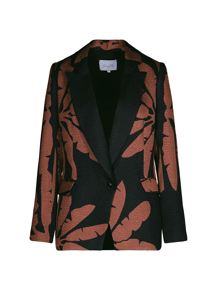 Womens Anouk Force Of Nature Wool & Silk Jacquard Blazer Product Image