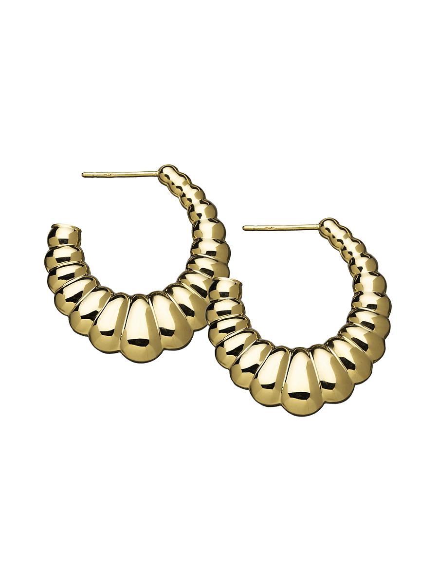 Womens Savannah 18K-Gold-Plated Earrings Product Image