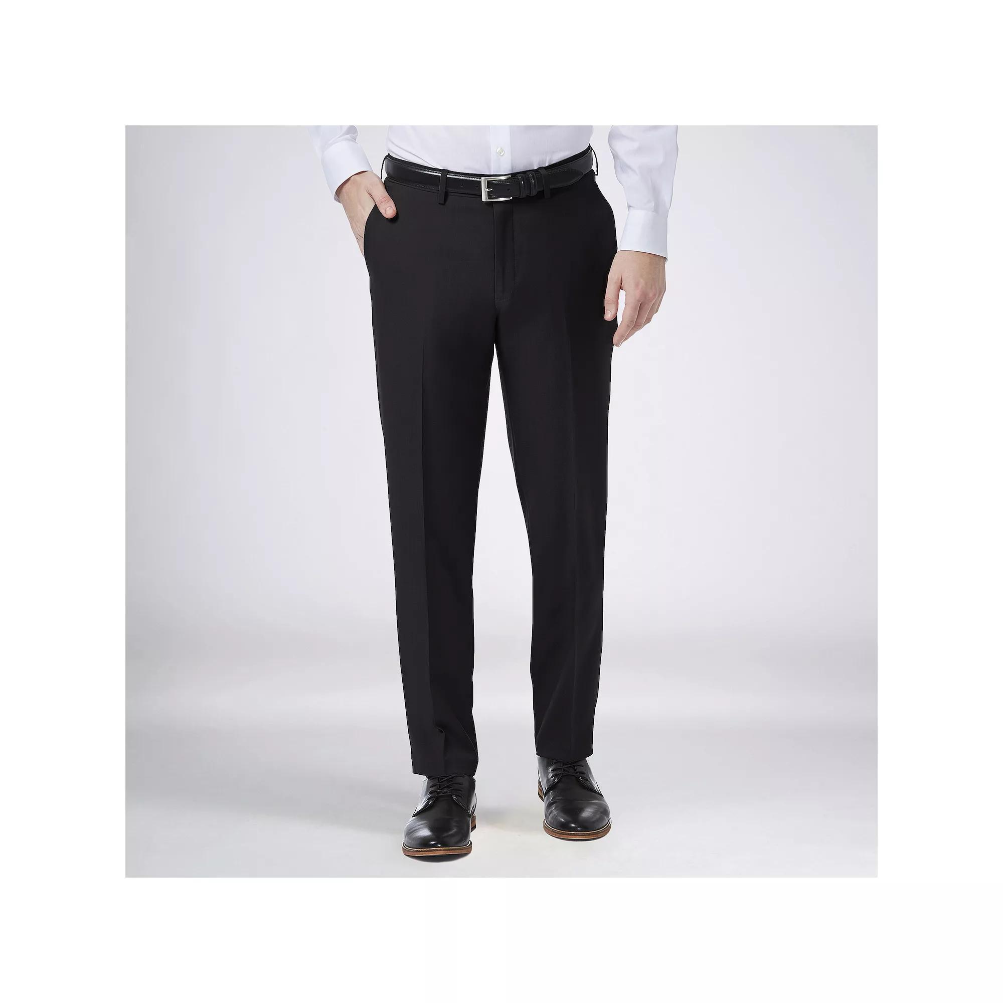 Mens Haggar Premium Comfort Flex-Waist Slim-Fit Stretch Flat-Front Dress Pants, Mens Product Image