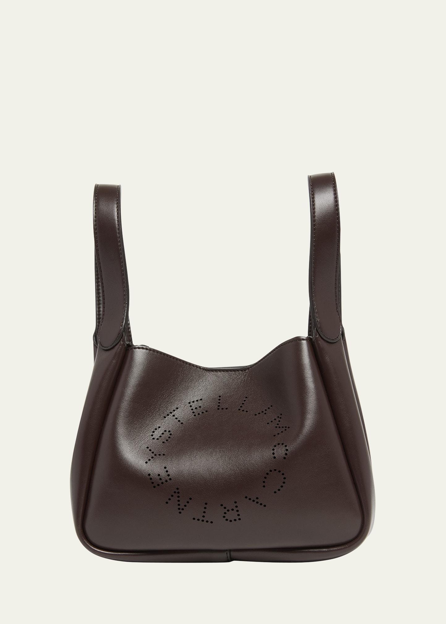 Womens Faux Leather Logo Shoulder Bag Product Image