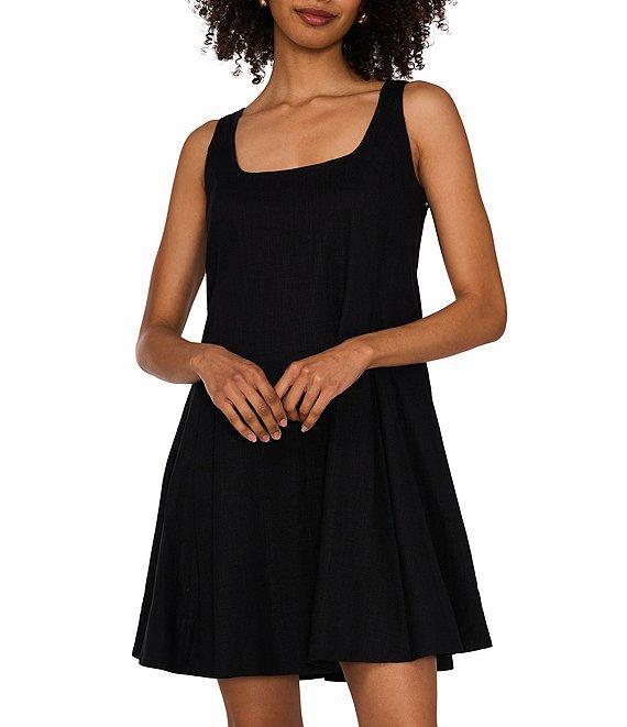 1. STATE Scoop Neck Sleeveless A-Line Dress Product Image