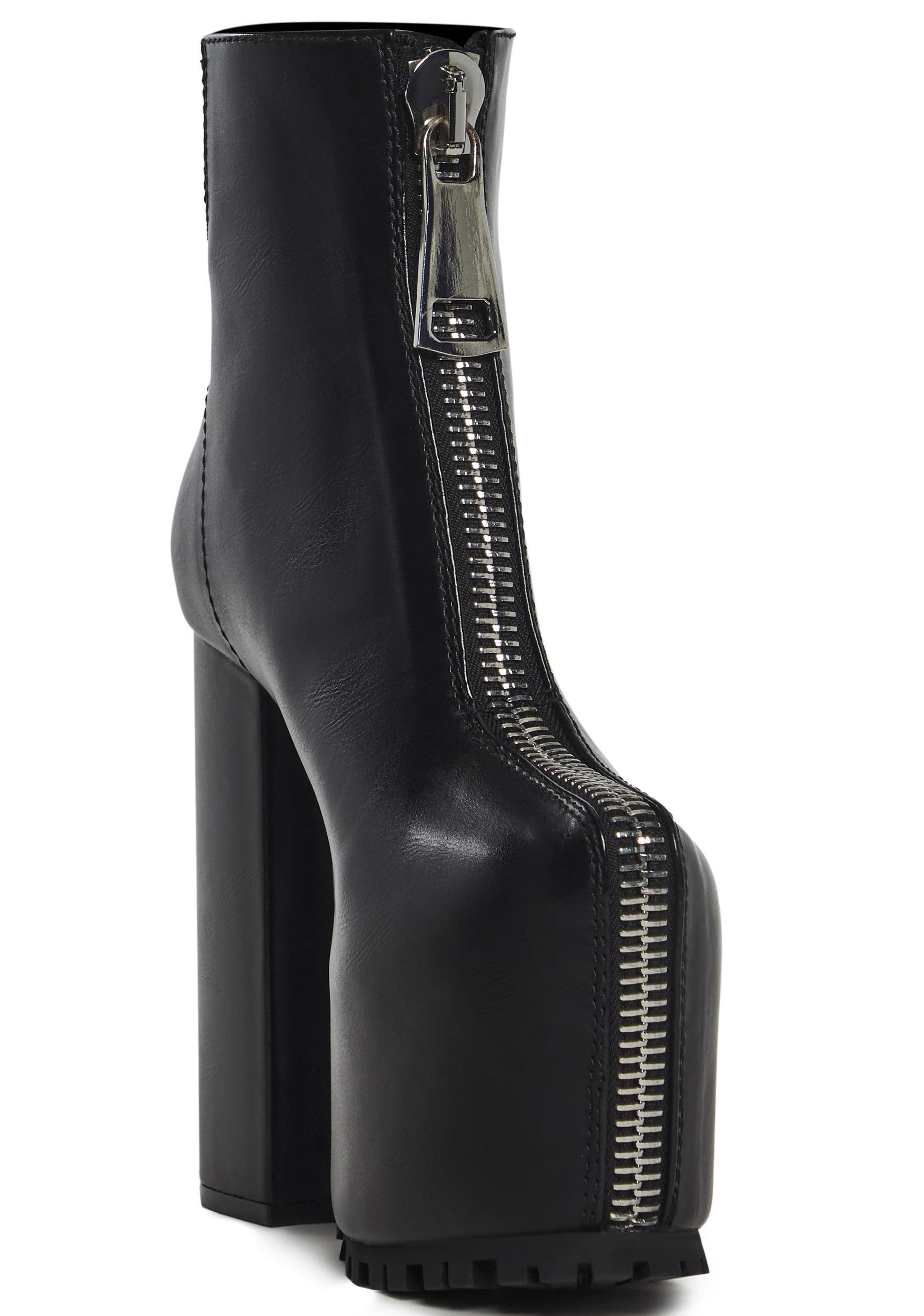 Current Mood Overlasted Center Zip Boots - Black Product Image