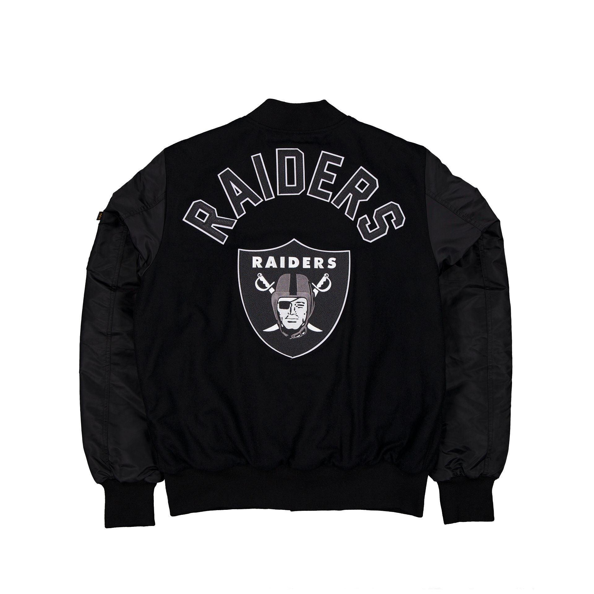 Alpha Industries x Las Vegas Raiders MA-1 Wool Varsity Jacket Male Product Image